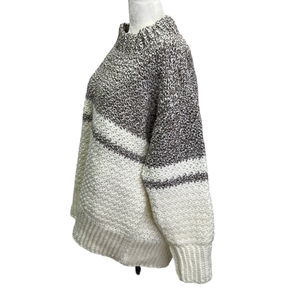 Handmade Handknit Medium Weight Pullover Acrylic Sweater L/XL - Picture 5 of 9